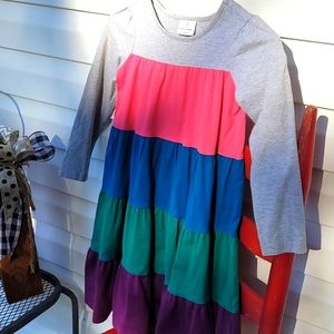 Hanna Andersson Color Block Dress - Size 6-7